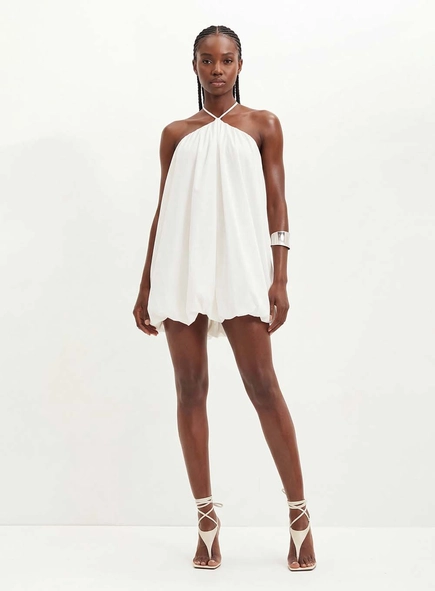 Vestido Frente Única Com Bolsos - Balonê