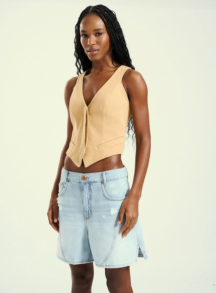 Bermuda Feminina Jeans Jorts