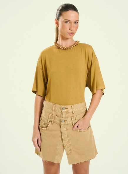 Short Feminino Jeans Desert