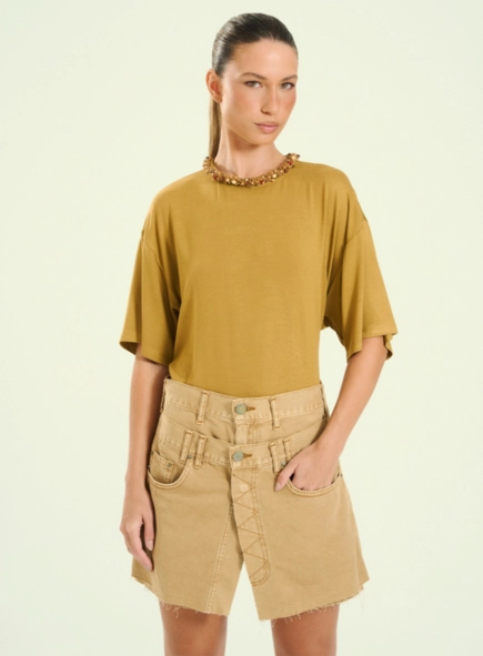 Short Feminino Jeans Desert