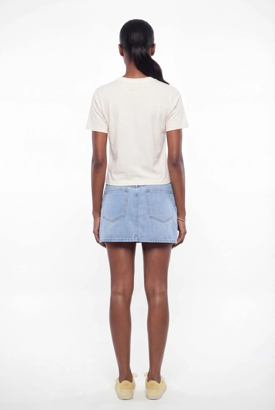 Saia Jeans Curta Slim Índigo 2