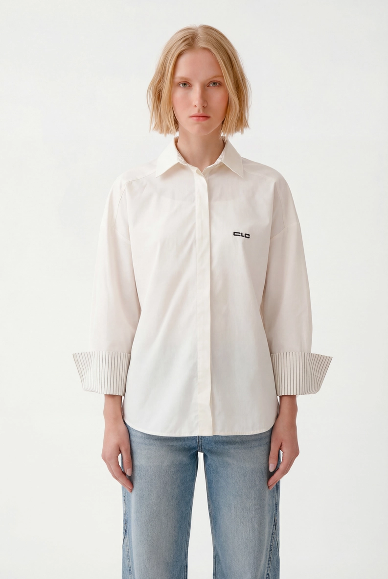 Camisa Feminina Oversized Off Shell 3