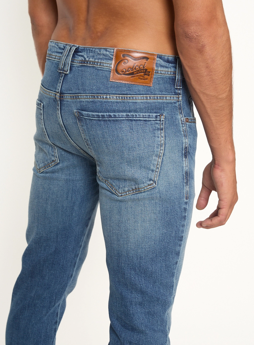 Calça Masculina Jeans Slim Índigo