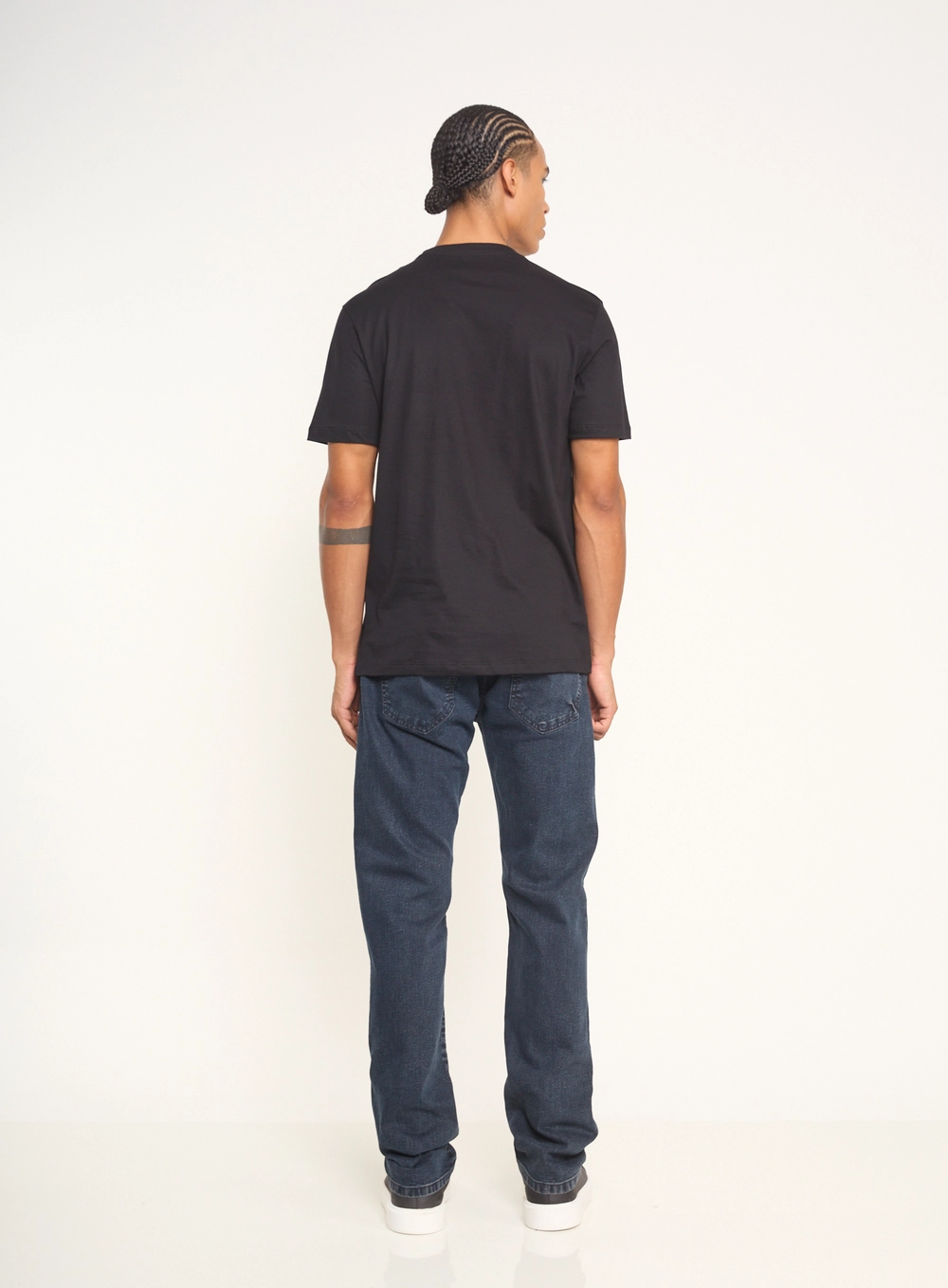 Calça Masculina Jeans Com Bolsos Índigo