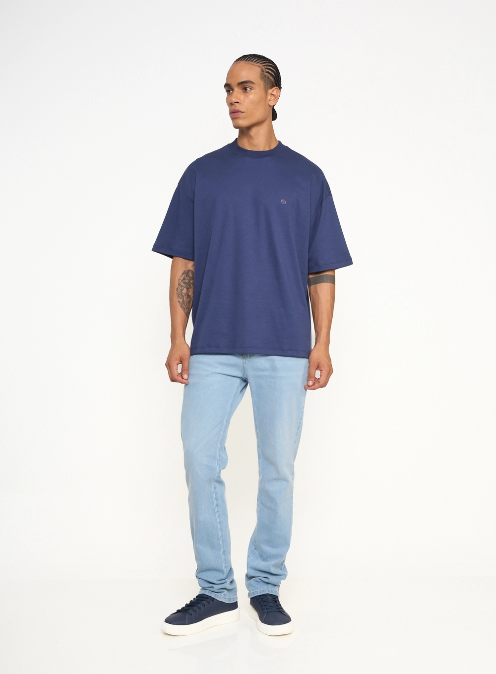 Calça Jeans Masculina Alex Com Bolsos Índigo