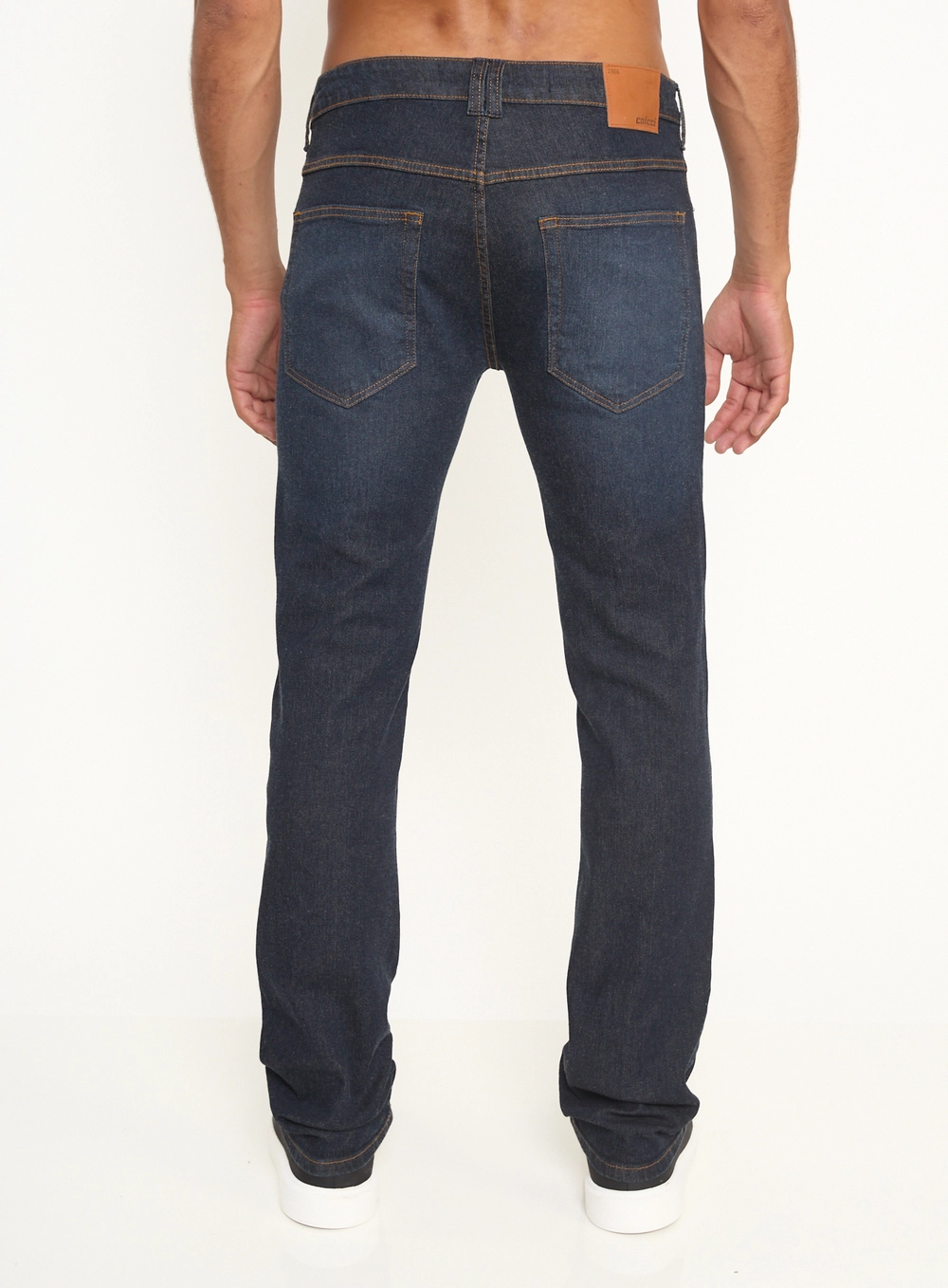 Calça Masculina Slim Jeans Escura - Alex Índigo