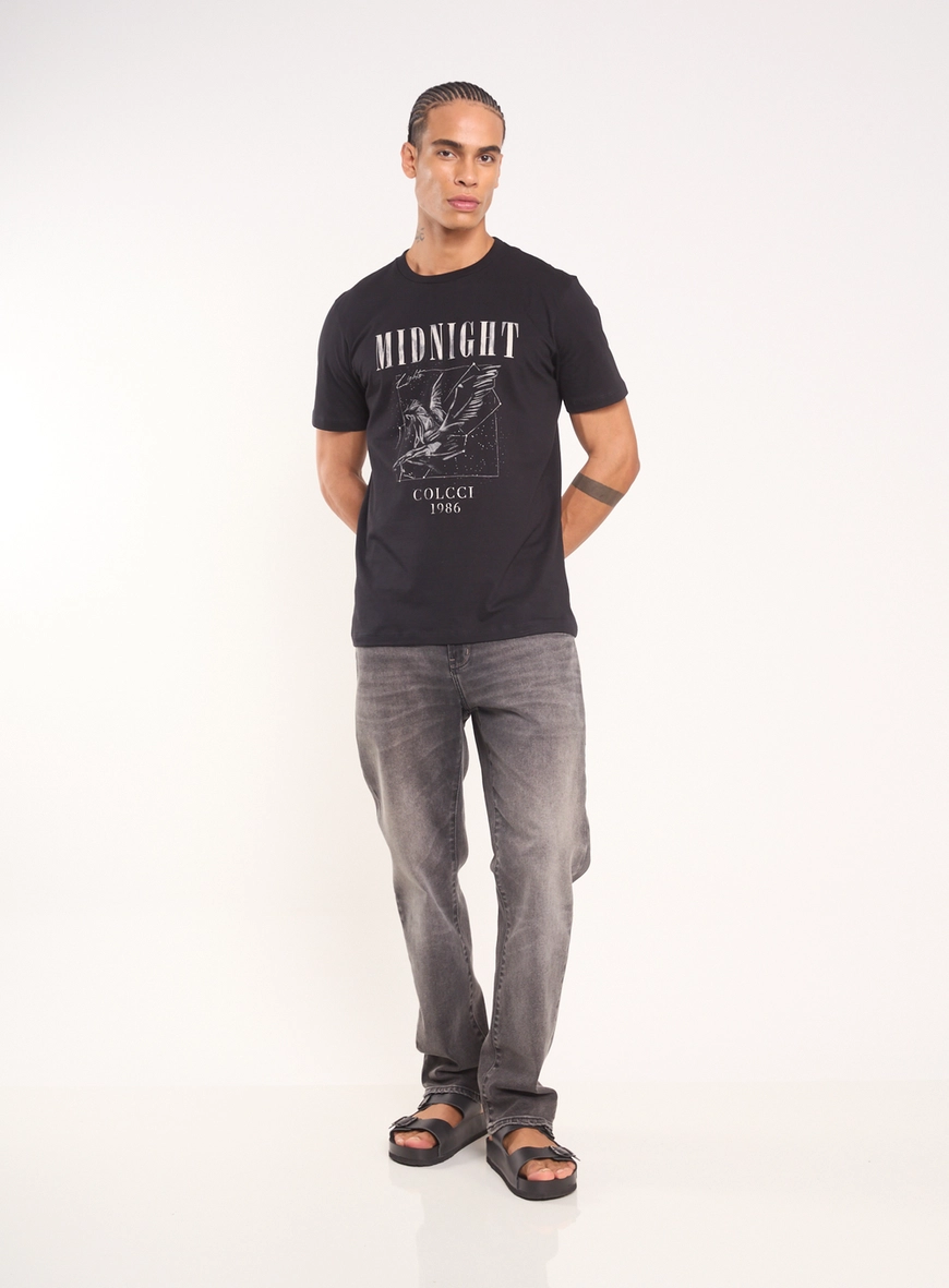 Calça Masculina Reta Com Bolsos