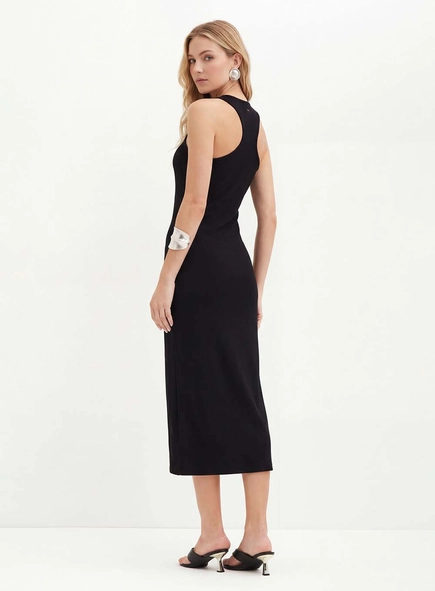 Vestido Midi Canelado - Slim