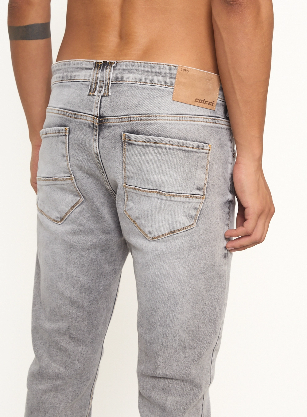 Calça Masculina Jeans New Felipe Skinny Indigo Preto