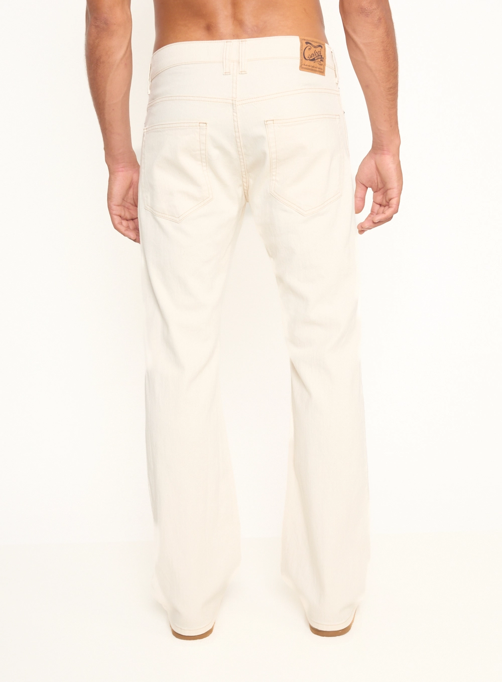 Calça Masculina Reta Com Bolsos Off Shell