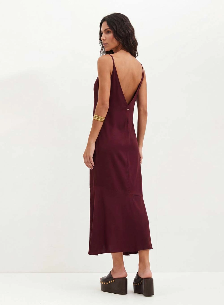 Vestido Com Alças Finas - Comfort Vermelho 2