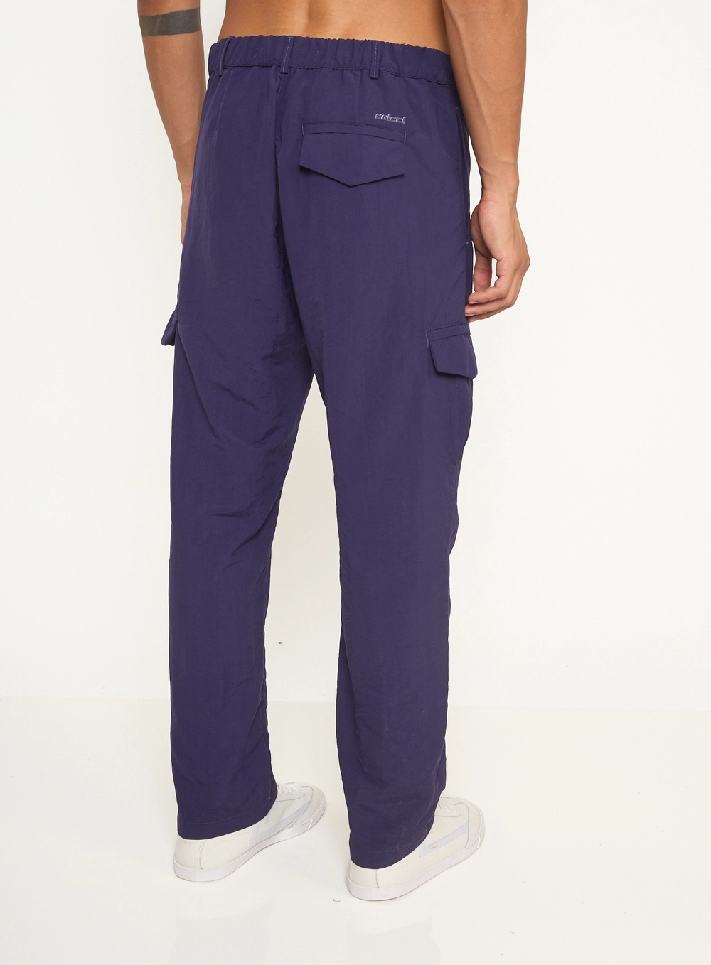 Calça Masculina Cargo Com Bolsos Azul