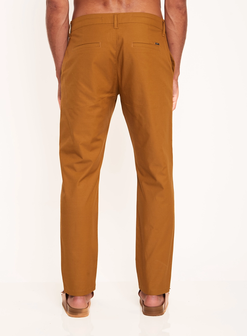 Calça Masculina Reta Marrom