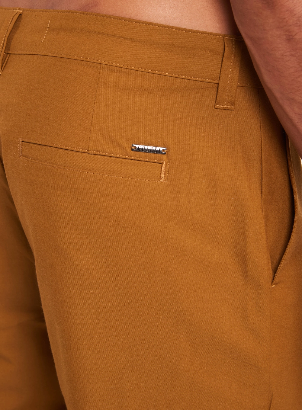 Calça Masculina Reta Marrom