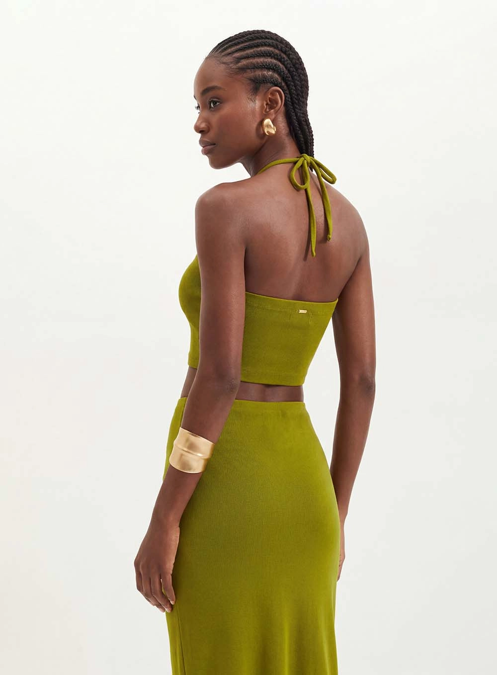 Top Tomara Que Caia Com Franzidos - Slim Verde 2