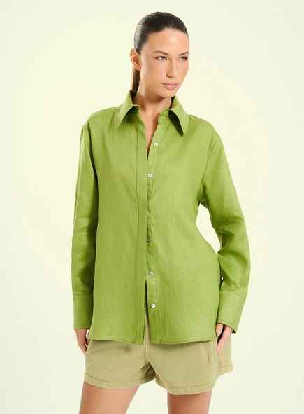 Camisa Feminina De Linho