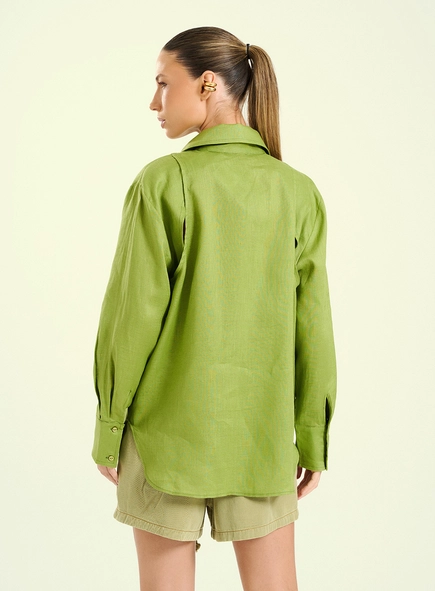 Camisa Feminina De Linho