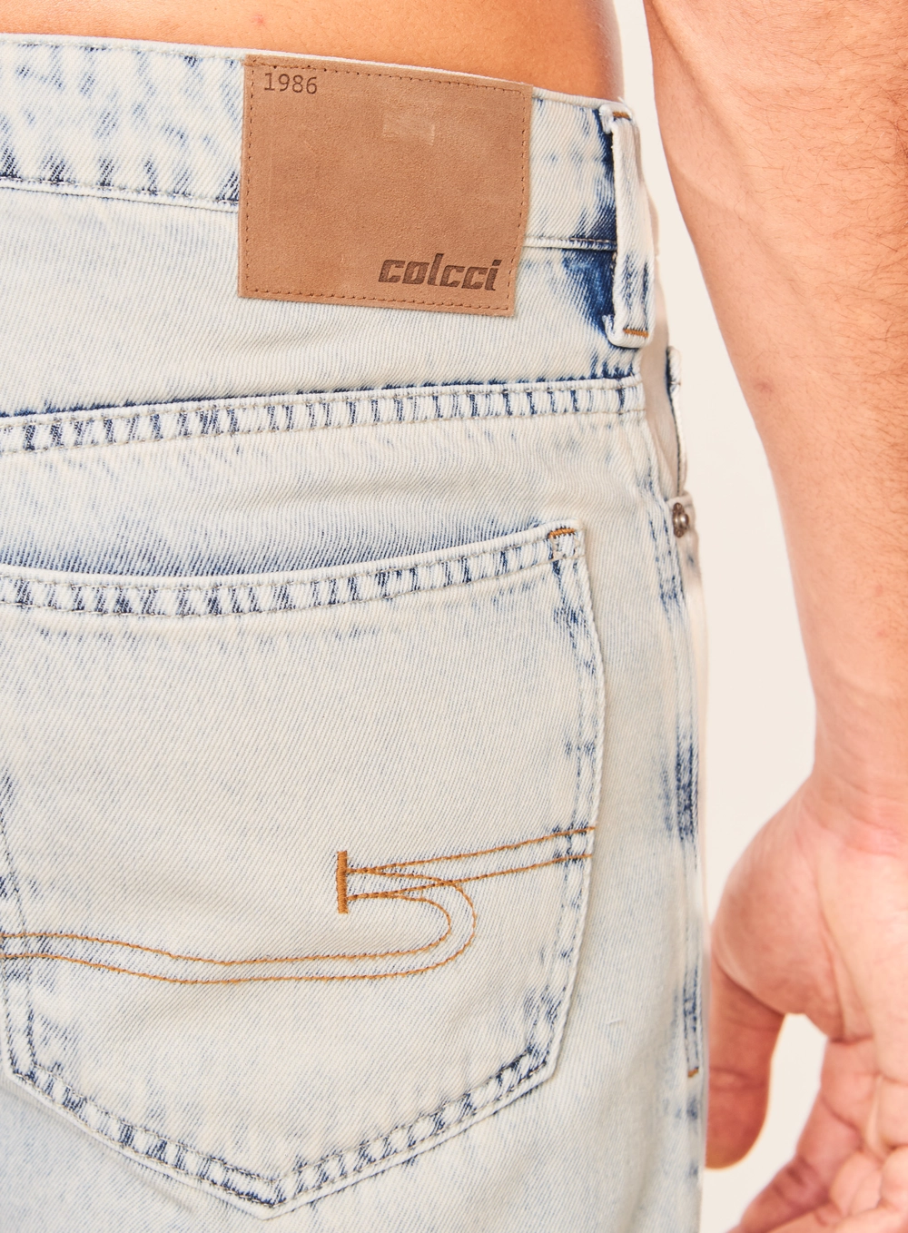 Calça Masculina Jeans Reta Índigo