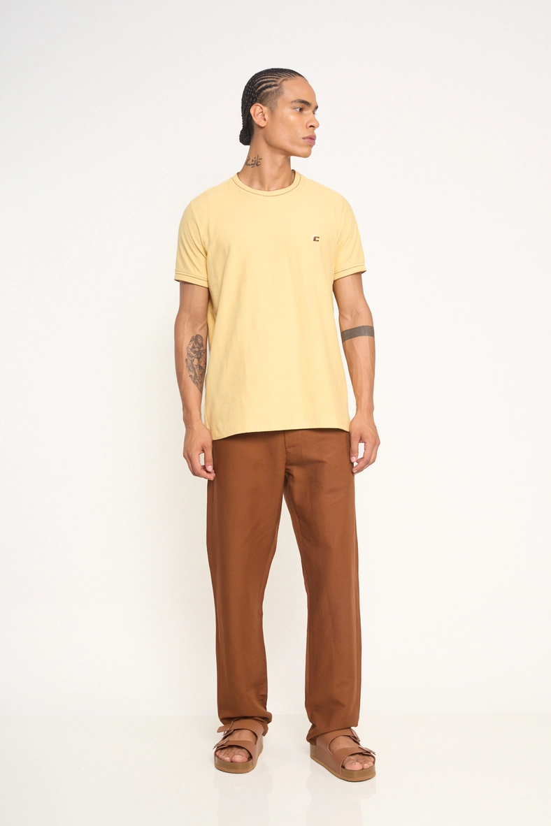 Calça Masculina Linho Reta