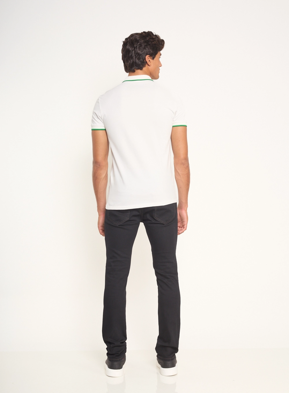 Calça Masculina Felipe Skinny Jeans Escura Indigo Preto