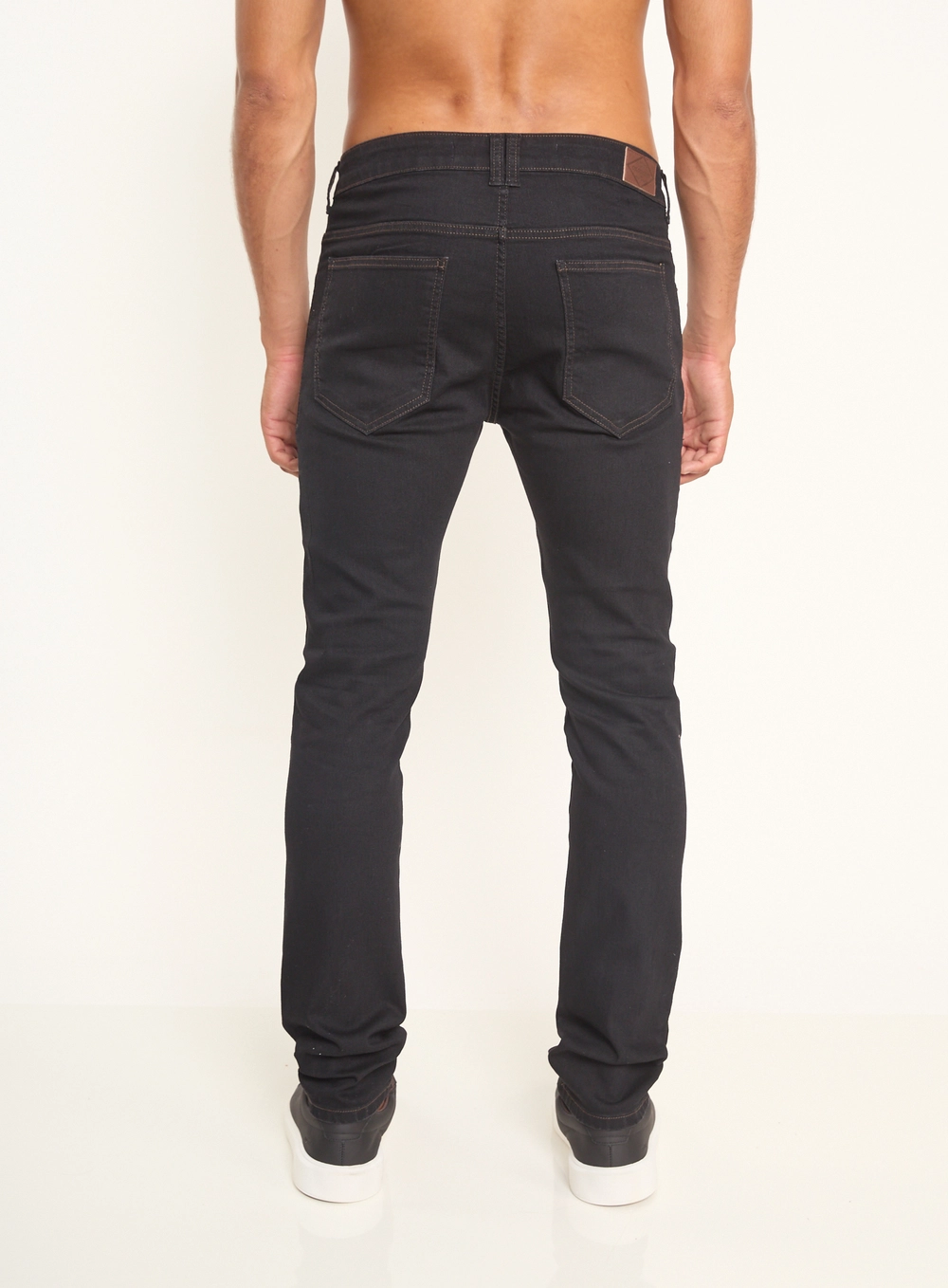 Calça Masculina Felipe Skinny Jeans Escura Indigo Preto