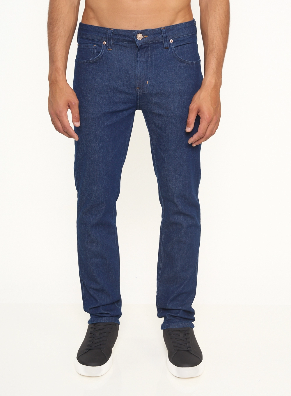Calça Masculina New Alex Slim Jeans Escura Índigo