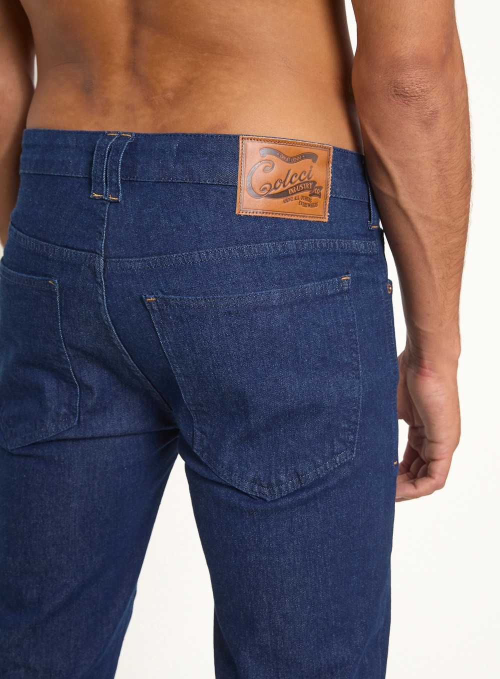 Calça Masculina New Alex Slim Jeans Escura Índigo