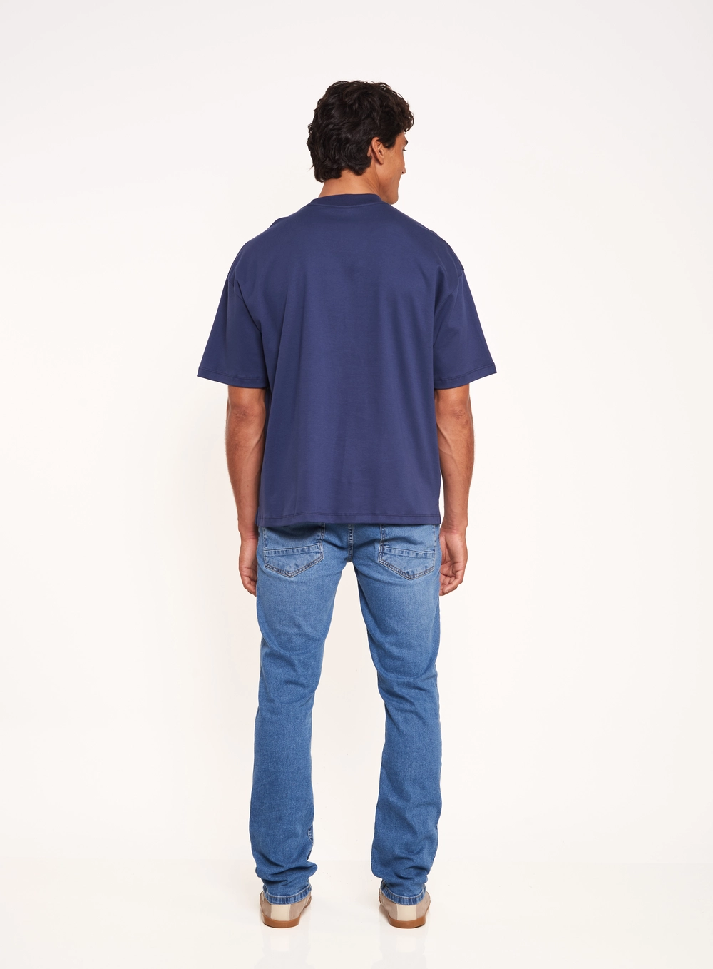Calça Masculina Slim Jeans Estonada Índigo