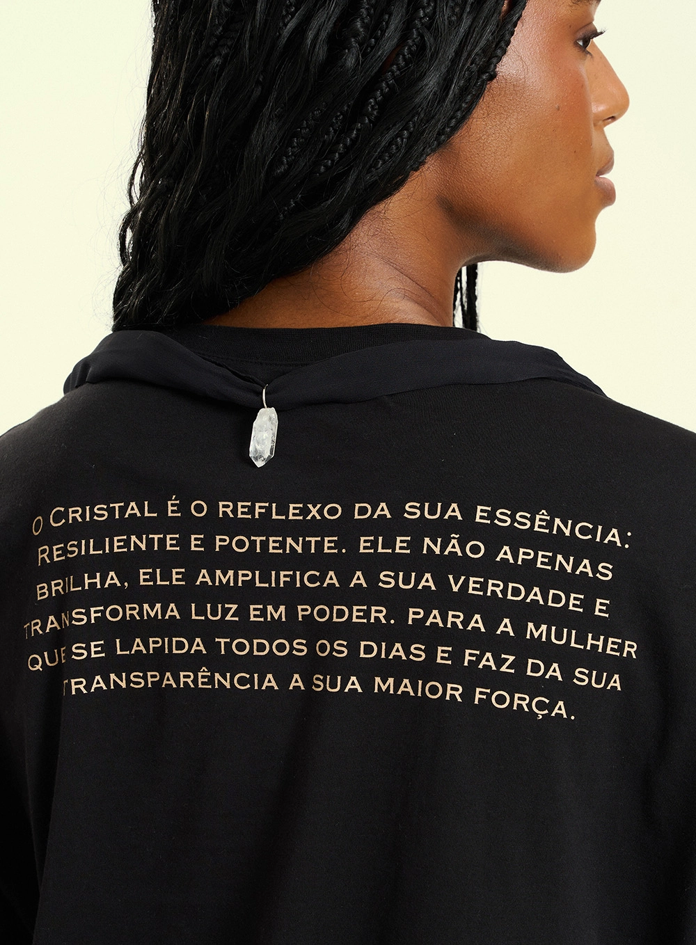 Camiseta Malha Feminina Assimétrica Preto 3