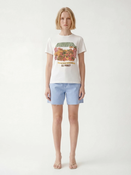 Camiseta Feminina Regular Estampada