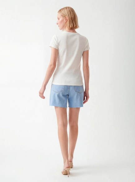 Camiseta Feminina Regular Estampada