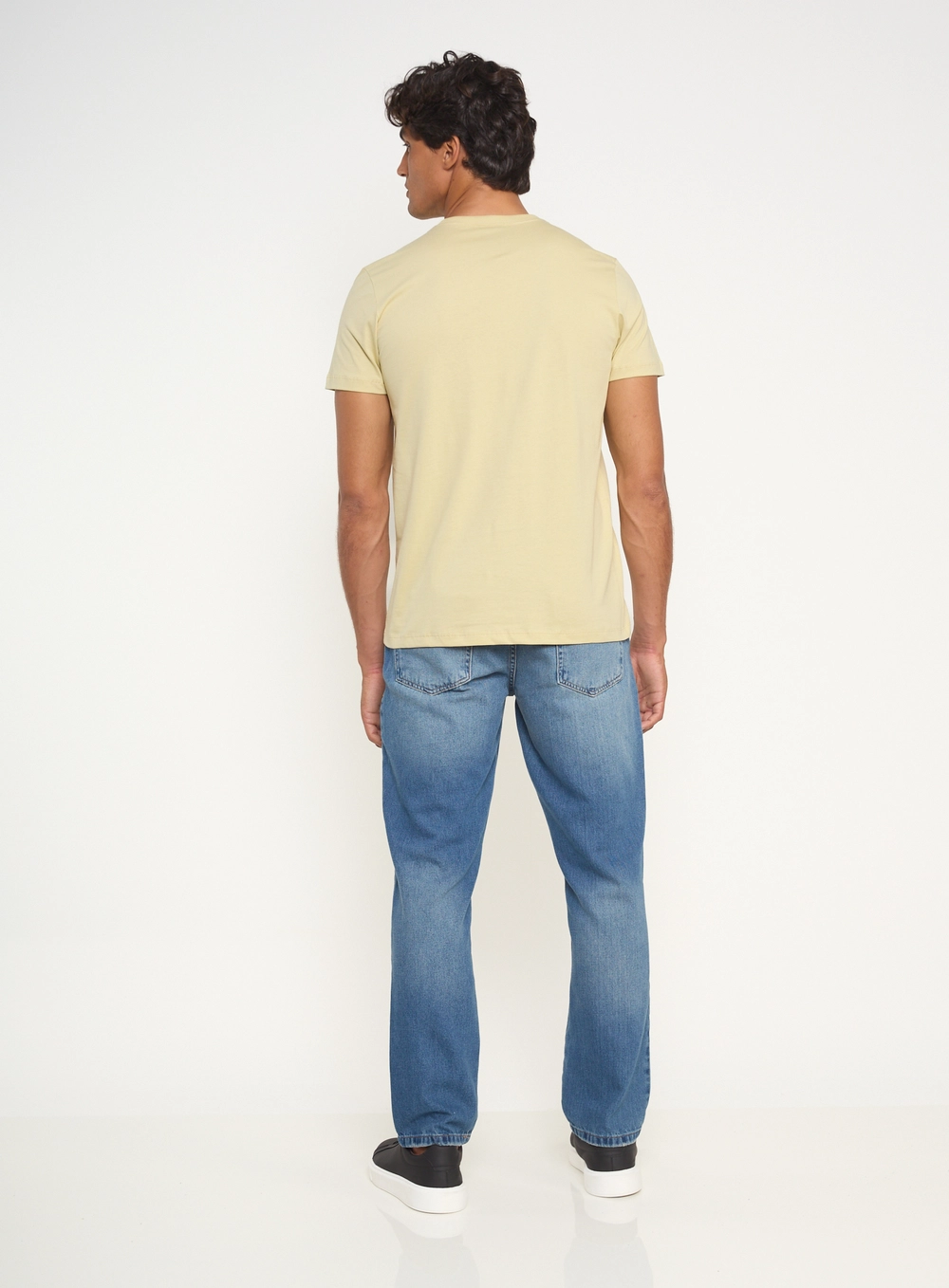 Calça Masculina Jeans Reta Índigo