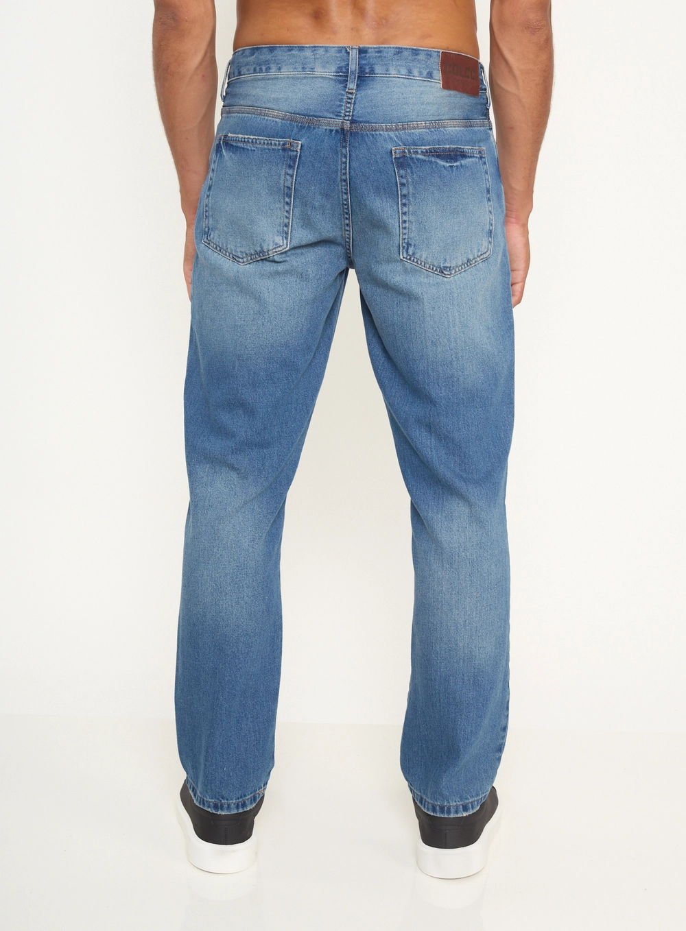 Calça Masculina Jeans Reta Índigo