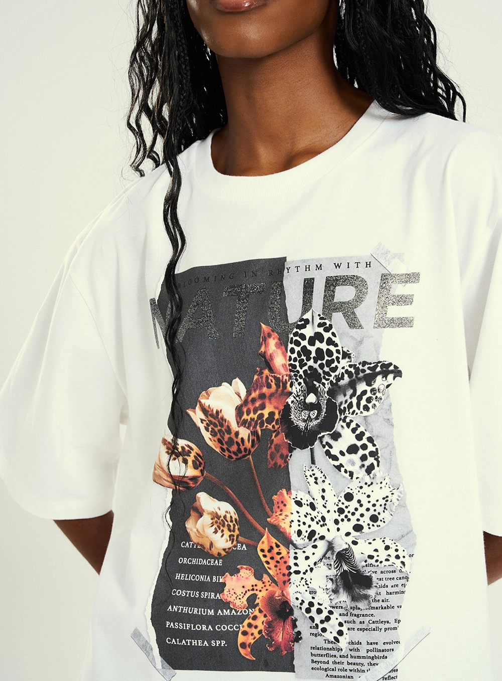 Camiseta Feminina Oversized Estampada Off Shell 3