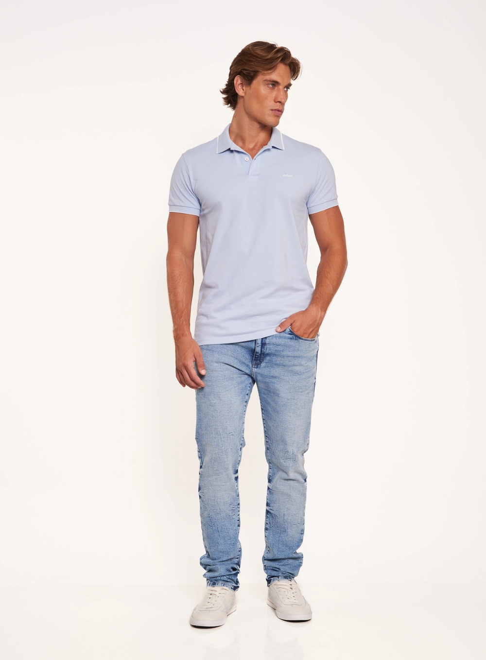 Calça Masculina Jeans Skinny Índigo
