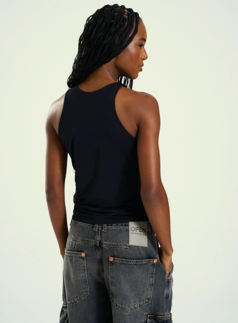 Blusa Confort Com Drapeado Preto 2