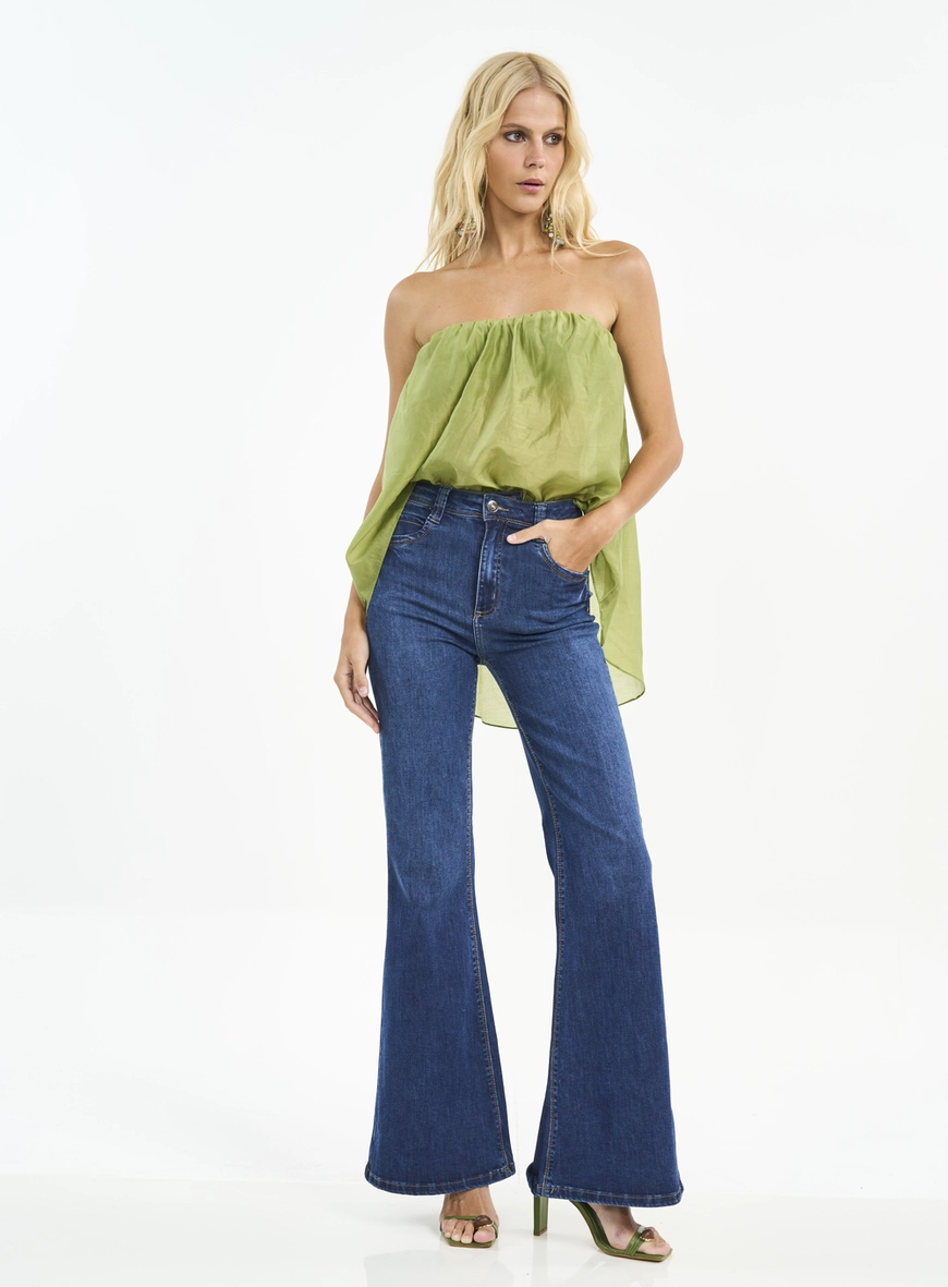 Calça Feminina Jeans Flare