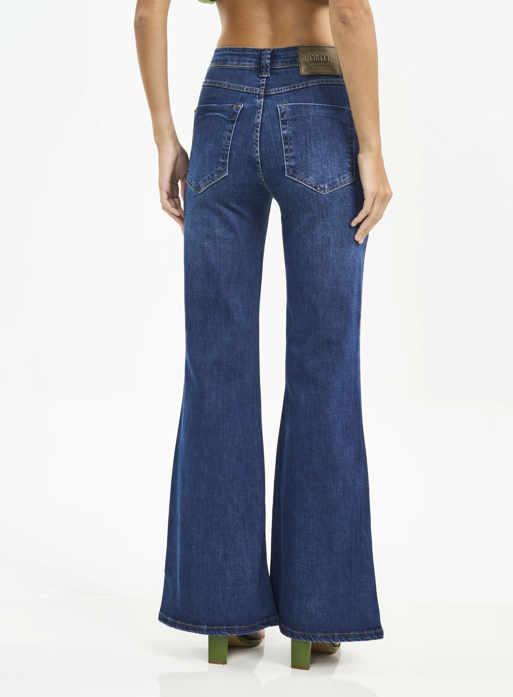 Calça Feminina Jeans Flare Índigo