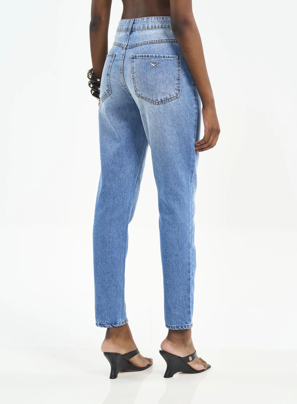 Calça Feminina Bruna Reta Jeans Clara Índigo