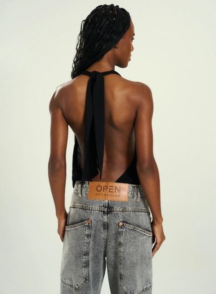 Body Feminino Transpassado Costas Abertas