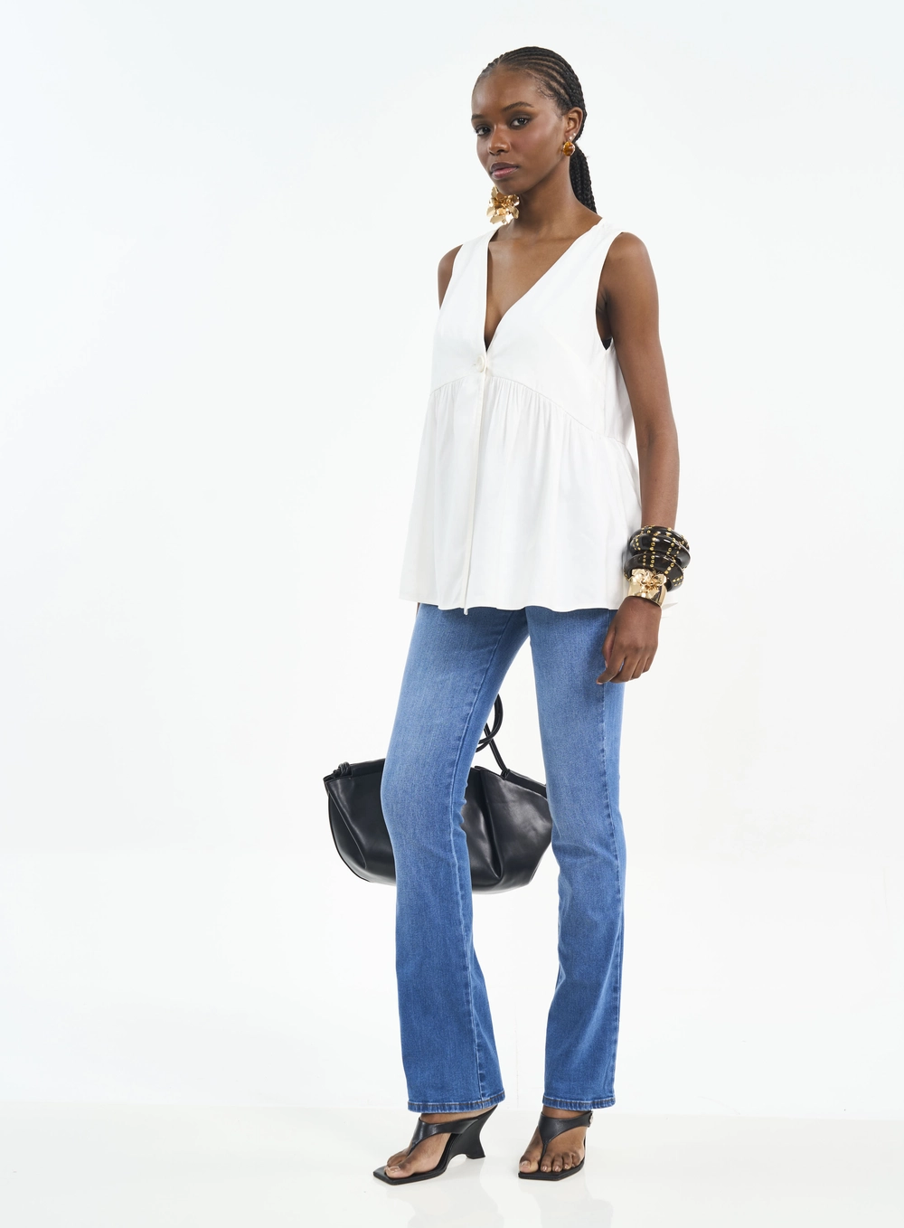 Calça Feminina Jeans Bia Reta Índigo