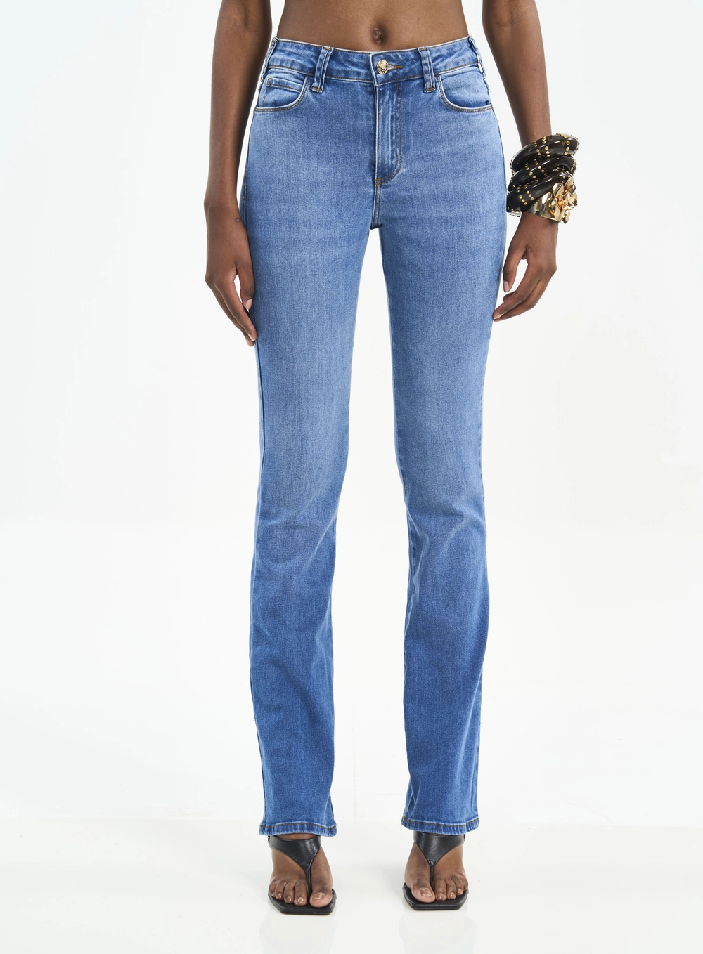 Calça Feminina Jeans Bia Reta Índigo