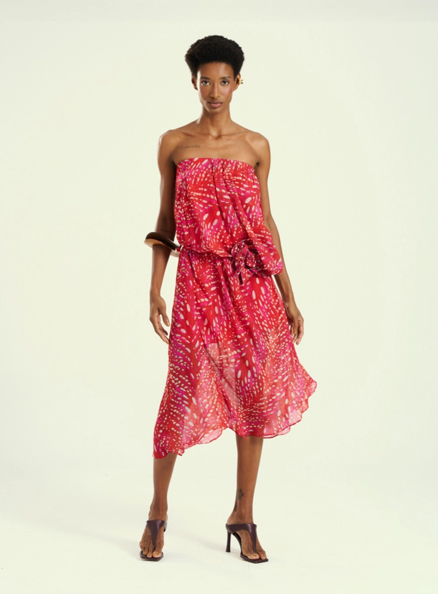 Vestido Feminino Midi Tomara Que Caia Estampados 1