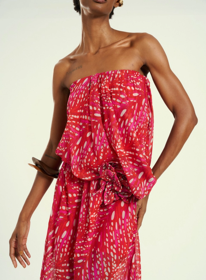 Vestido Feminino Midi Tomara Que Caia Estampados 3
