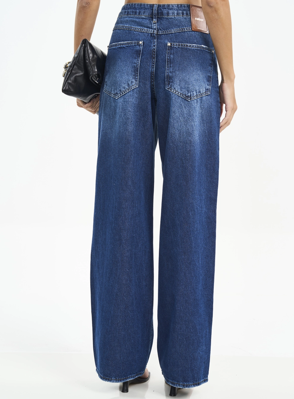 Calça Feminina Jeans Juliette Wide Leg Índigo
