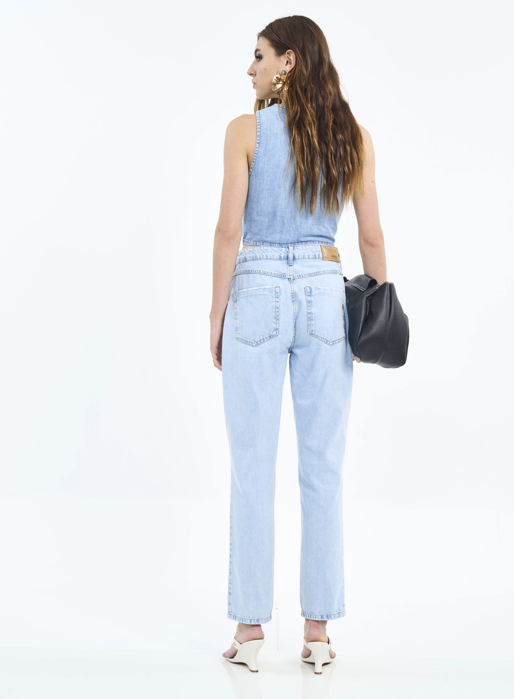 Calça Feminina Jeans Kendall Reta Índigo