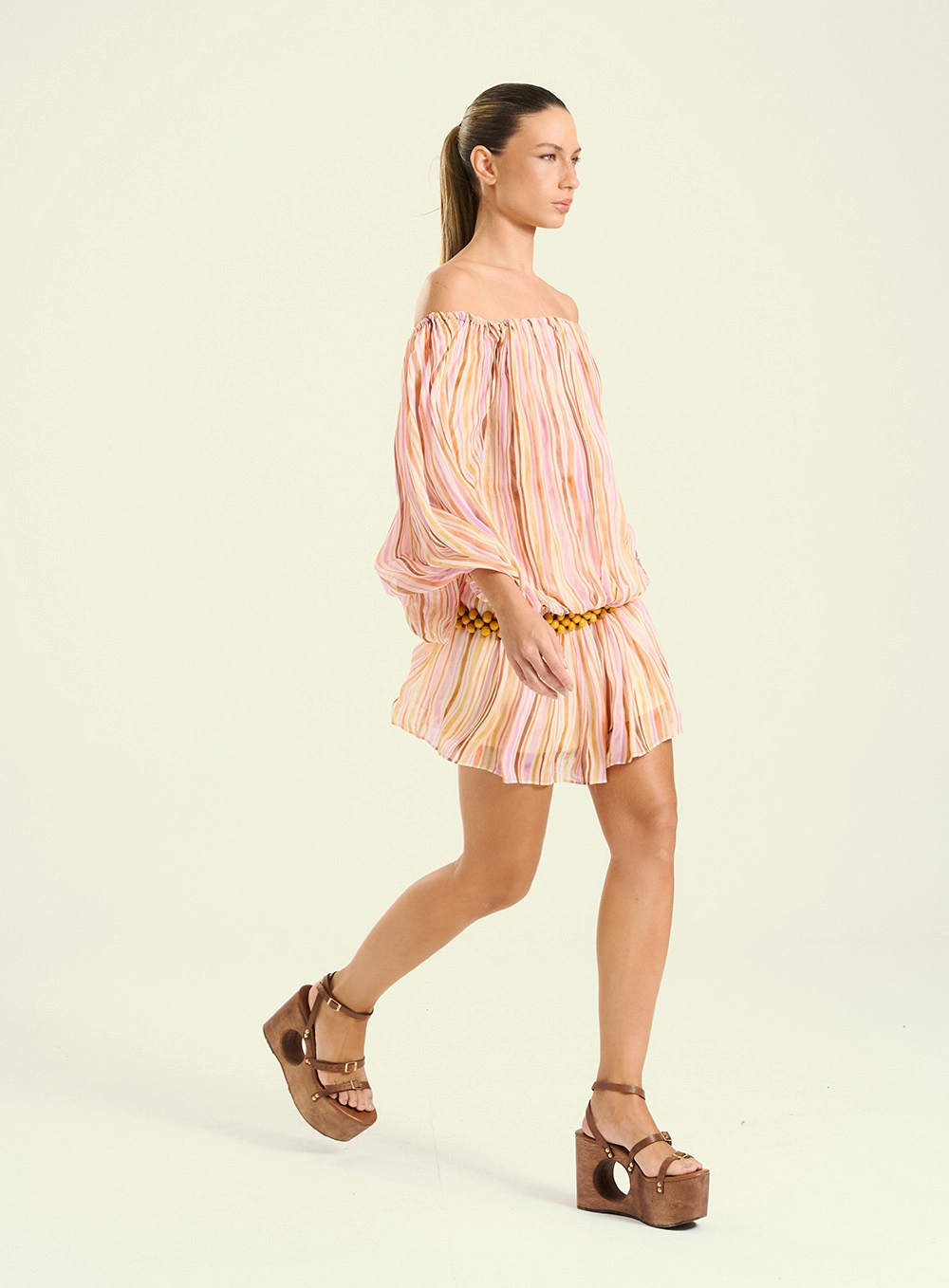 Vestido Feminino Estampado Ombro A Ombro Estampados 4