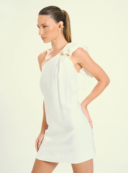 Vestido Feminino Curto Com Detalhes