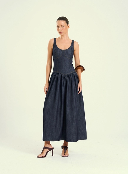 Vestido Feminino Longo Corset