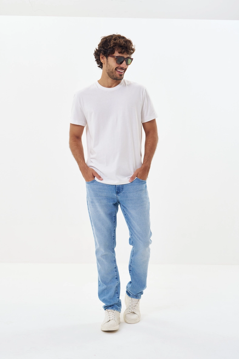 Calça Jeans Masculina Slim Índigo 1